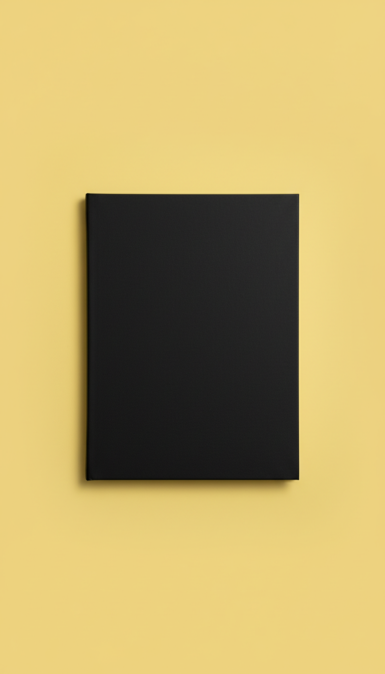 Carnet signature noir toucher velouté